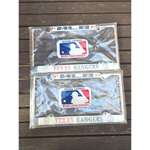 Major League Baseball MLB Chrome License‎ Plate Frame Official Licensed Set 2